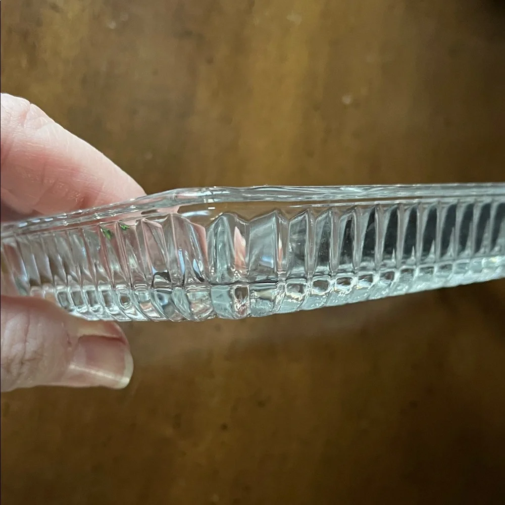 Elegant Clear Glass Rectangular Tray